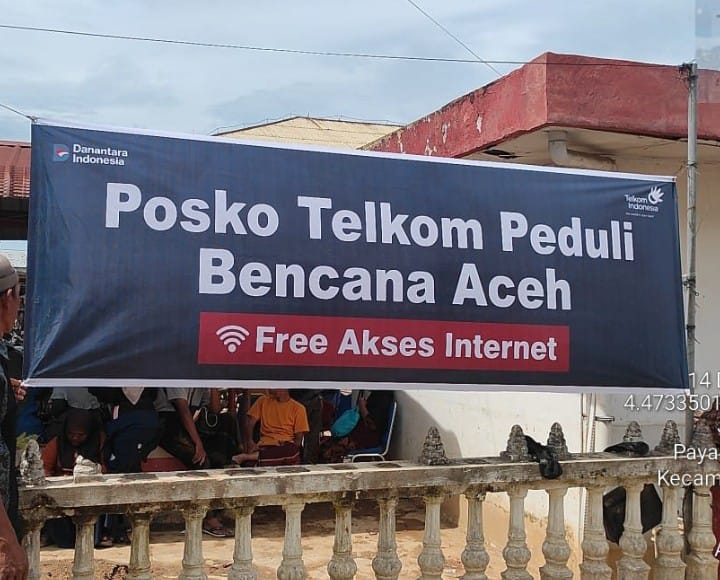 Tekom Peduli Bencana Aceh, Free Akses Internet