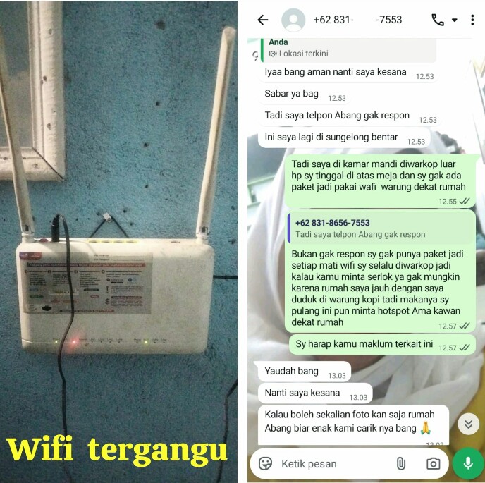 Konsumen Pengguna Wife Pertanyakan Kenapa Grafari Kota Langsa Sekarang ini Terkesan lambat Tangani Keluhan Pelanggan