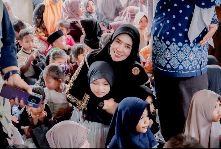 Ny. Erni Handayani Gelar Acara Penguatan Karakter dan Ketangguhan Anak Pasca Banjir di Aceh Timur.