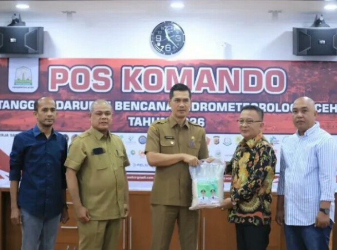 Pemkab Konawe Provinsi Sulteng Salurkan 100 Ton Beras Untuk Korban Terdampak Bencana Banjir dan Tanah Longsor di Aceh