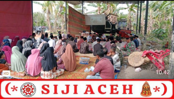 Babinsa Koramil 15/Peureulak Barat Hadiri Kenduri Blang, Wujud Sinergi TNI dan Masyarakat