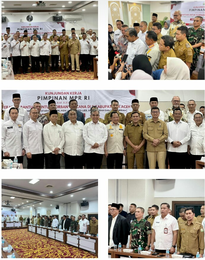 Ketua MPR RI dan Mendagri Gelar Rapat Bersama Pemerintah Aceh, Bahas Pemulihan Pascabencana.