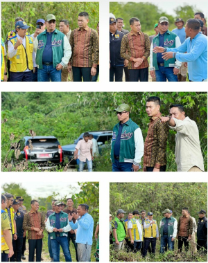 Wakil Bupati Aceh Timur T. Zainal Abidin Bersama Anggota DPR-RI HRD Tinjau Infrastruktur Yang Rusak Akibat Bencana.