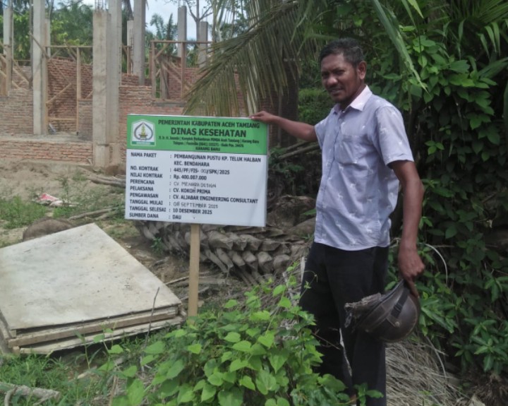 LSM Bungoeng Lam Jaroe Pertanyakan Pembangunan Pustu Halban Aceh Tamiang