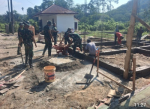 Langkah Cepat TMMD 128: Mal Pondasi Dibongkar, Pembangunan RTLH Berlanjut