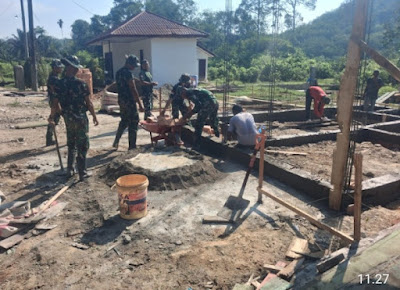 Langkah Cepat TMMD 128: Mal Pondasi Dibongkar, Pembangunan RTLH Berlanjut