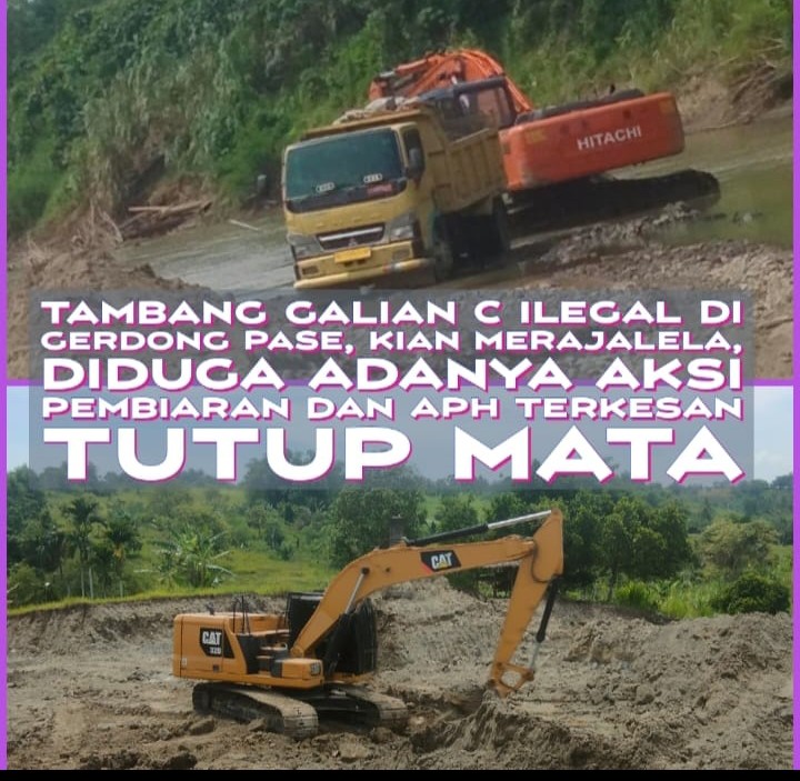 Tambang Galiansi Ilegal Gedung Pase Wilayah Hukum Polres Lhokseumawe Terkesan Kebal Hukum