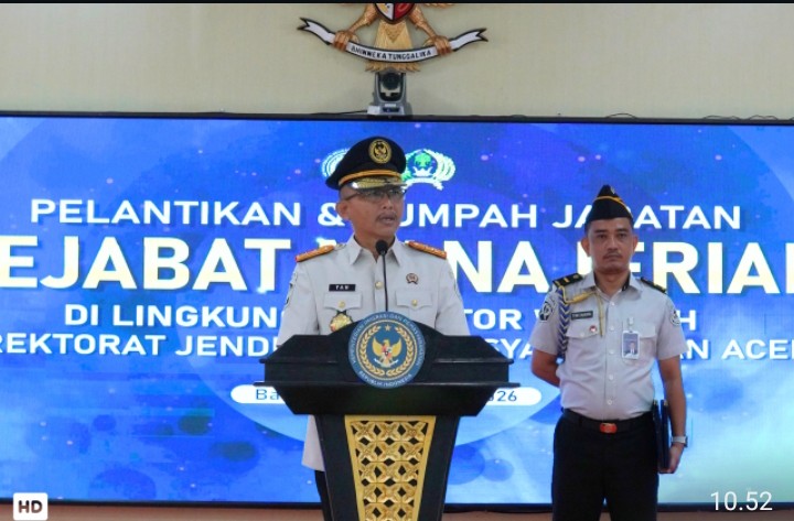 Perkuat Barisan Pemasyarakatan, Kakanwil Ditjenpas Aceh Lantik 33 Pejabat Manajerial Baru