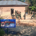 Tanpa Jeda! Satgas TMMD Kebut Galian Pondasi Rumah Ibu Cut Farida di Hari Pembukaan