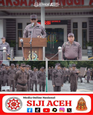 Pimpin upacara HUT PERSAJA ke 75, Kejati Aceh Dorong PERSAJA Jadi Garda Terdepan