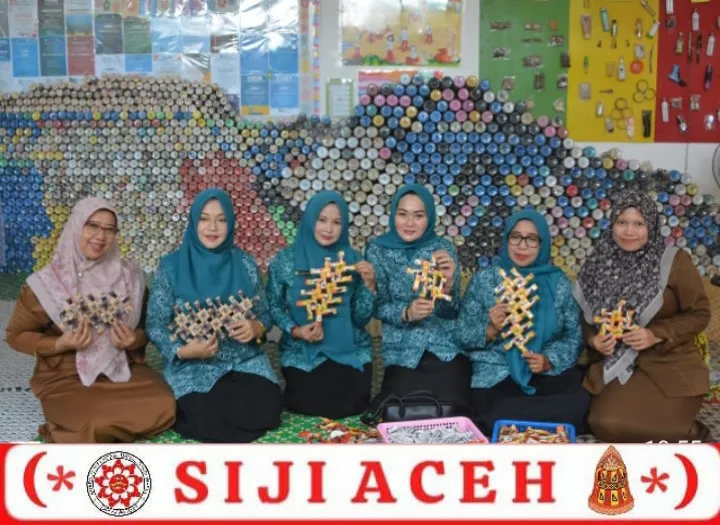 TP PKK Kota Langsa Apresiasi Inovasi Daur Ulang Plastik SD Negeri 2, Sampah Disulap Jadi Produk Bernilai Ekonomi