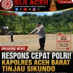 Polri Bergerak Cepat !! Kapolres Aceh Barat Tinjau Kondisi Sikundo dan Berikan Pelayanan Kesehatan Untuk Masyarakat 
