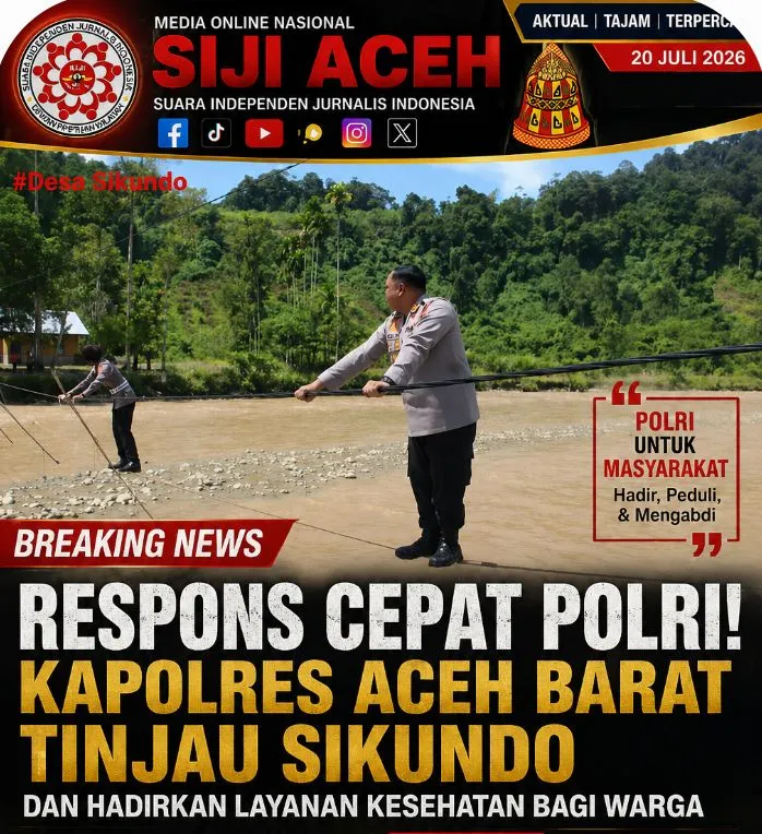 Polri Bergerak Cepat !! Kapolres Aceh Barat Tinjau Kondisi Sikundo dan Berikan Pelayanan Kesehatan Untuk Masyarakat