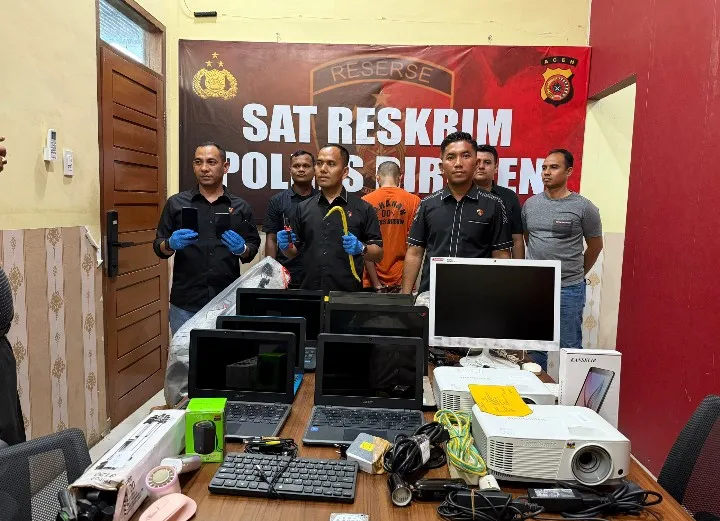 Polres Bireuen Tangkap Spesialis Pembobol Rumah Sekolah
