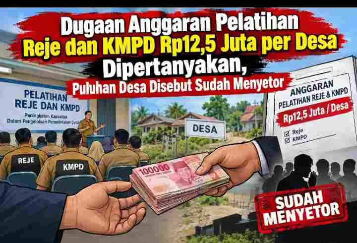 Anggaran Pelatihan Kepala Desa dan KMPD Rp12,5 Juta per Desa Dipertanyakan, Puluhan Desa Disebut Sudah Menyetor